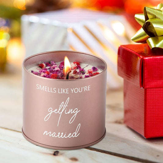 Bride & Groom Scented Candle – Engagement & Wedding Gift