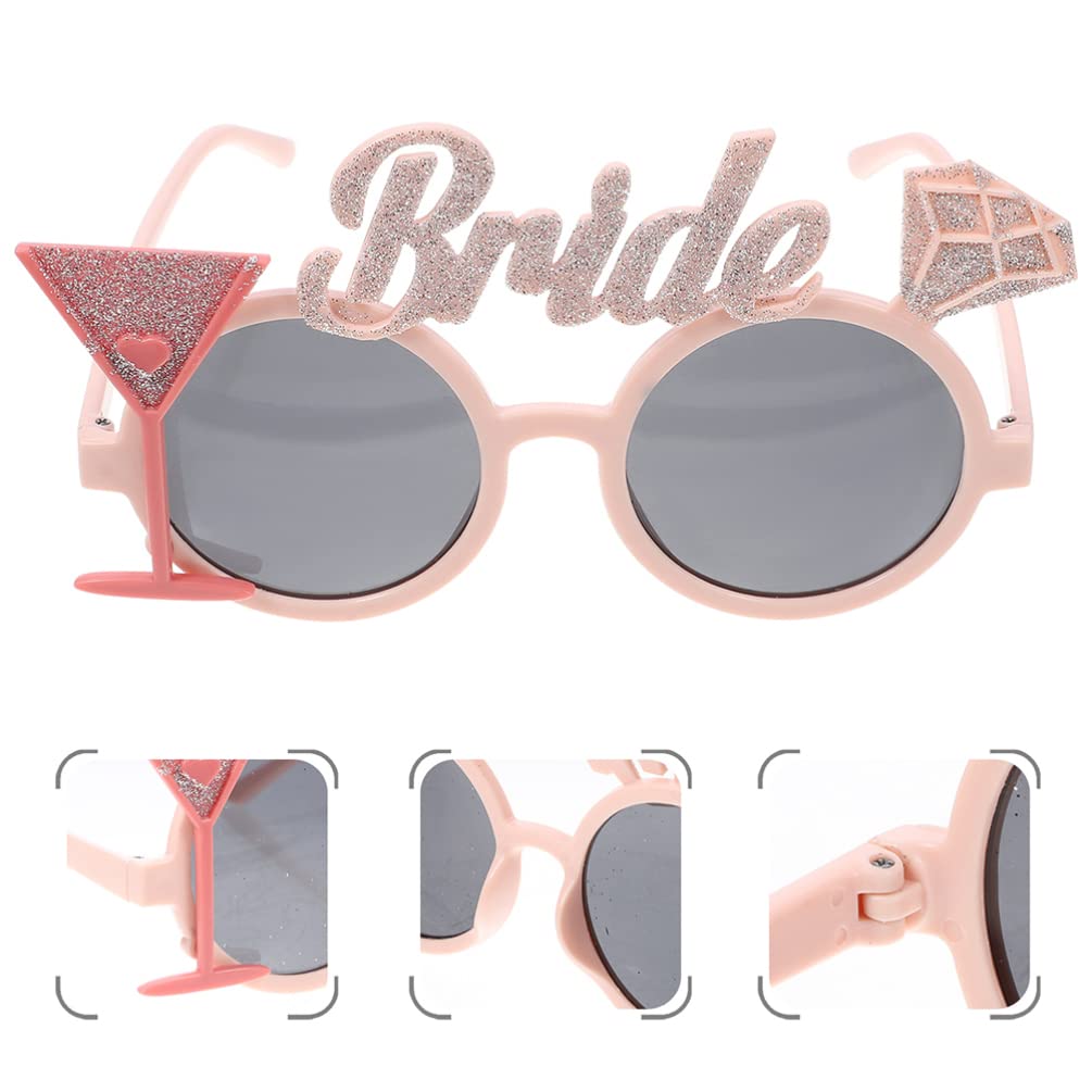 Glitter Wedding Glasses Set – Perfect for Bridal Showers & Bachelorette Fun