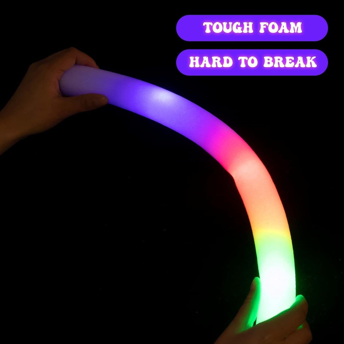 LED Foam Glow Sticks – Light Up Your Wedding Party (50 Pack)