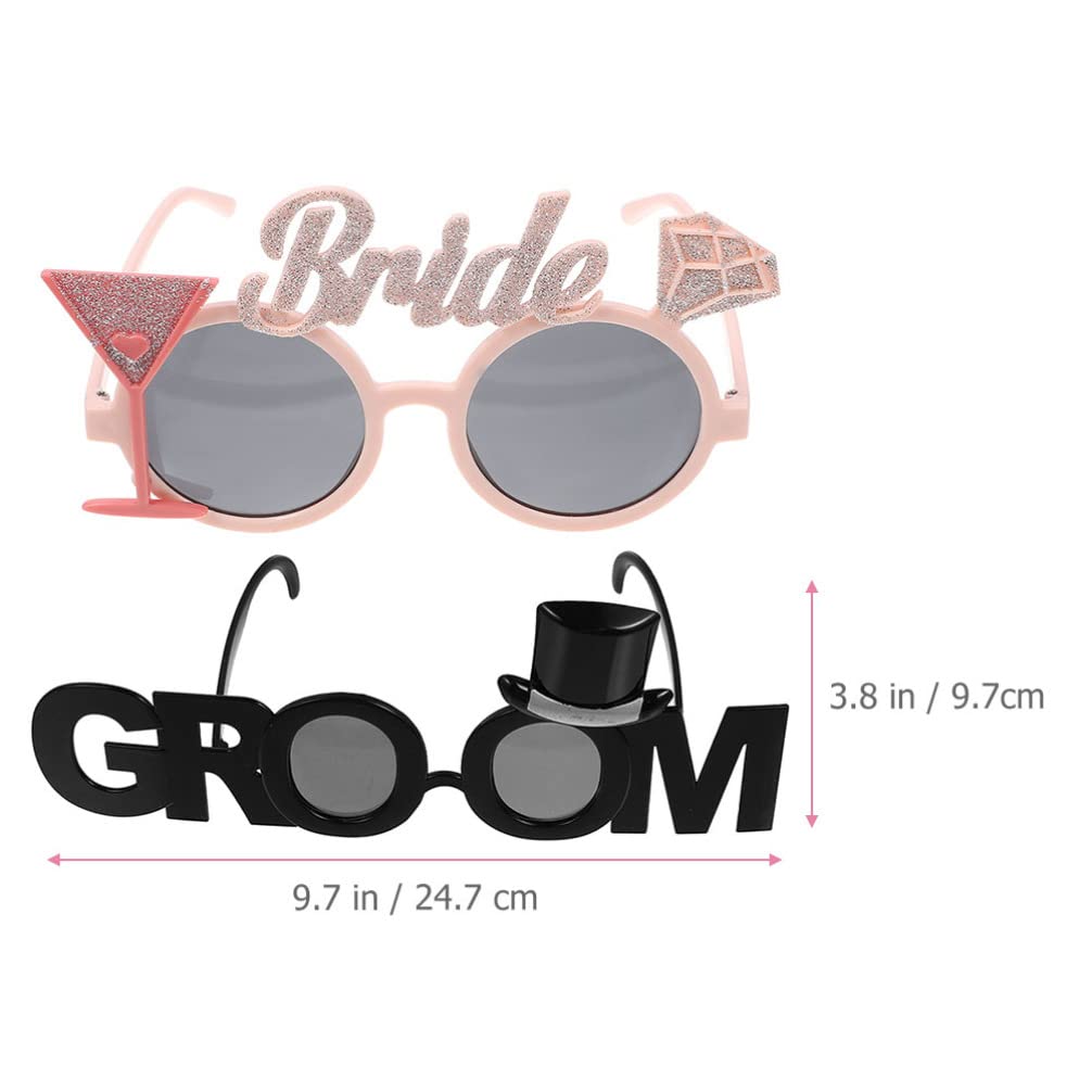 Glitter Wedding Glasses Set – Perfect for Bridal Showers & Bachelorette Fun