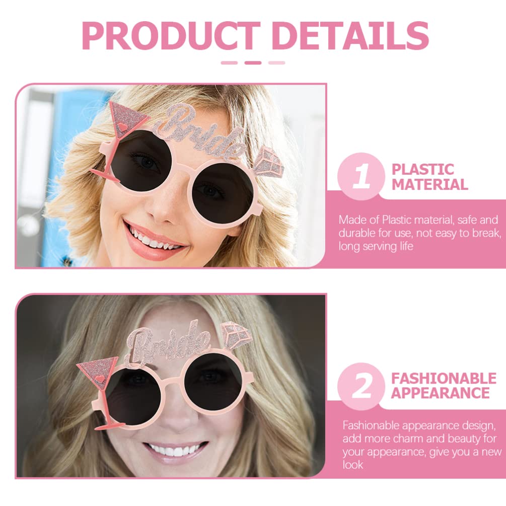 Glitter Wedding Glasses Set – Perfect for Bridal Showers & Bachelorette Fun