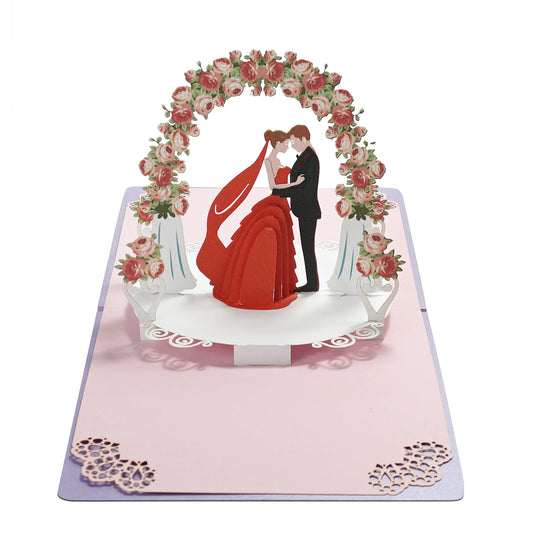 Romantic Gate Pop-Up Card – Perfect for Weddings & Anniversaries