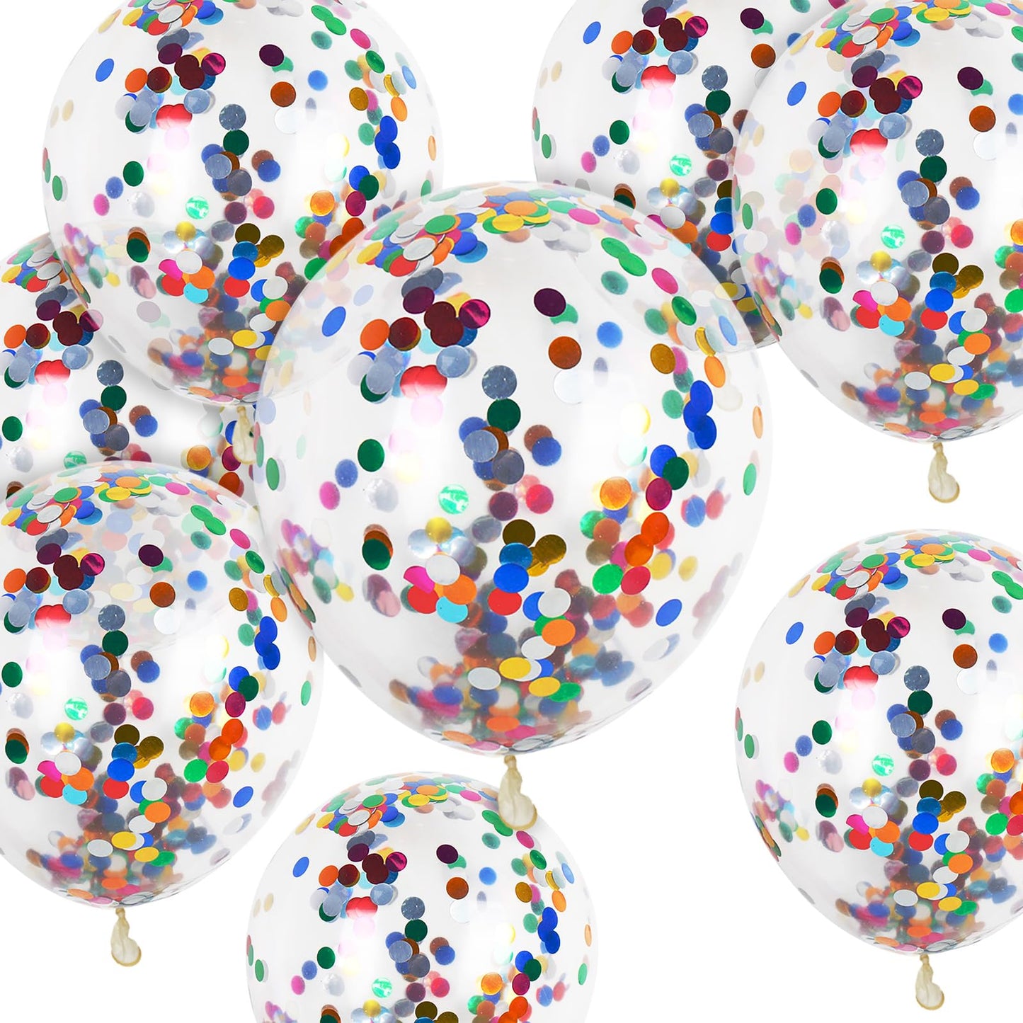 Colorful Confetti Party Balloons – 50 Pack (12")