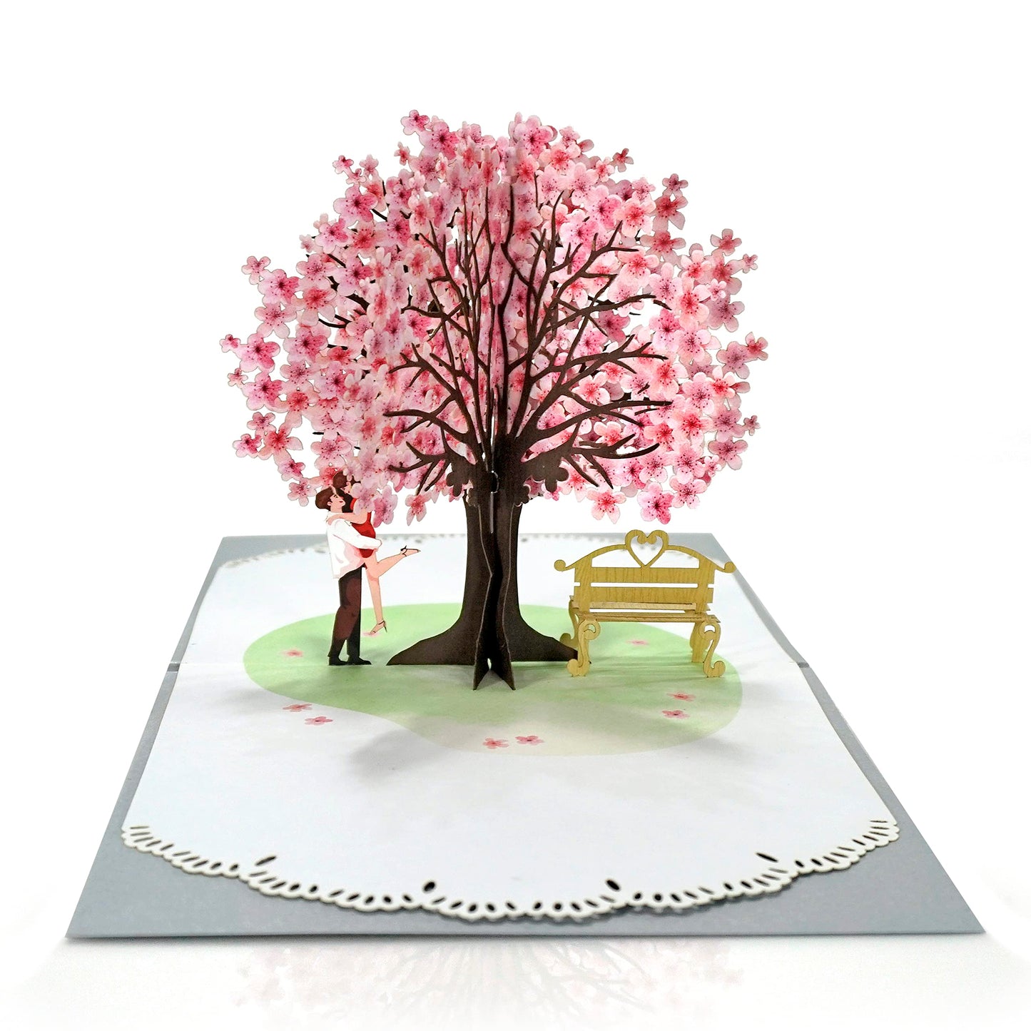 3D Cherry Couple Card – Perfect for Brides, Weddings & Special Occasions