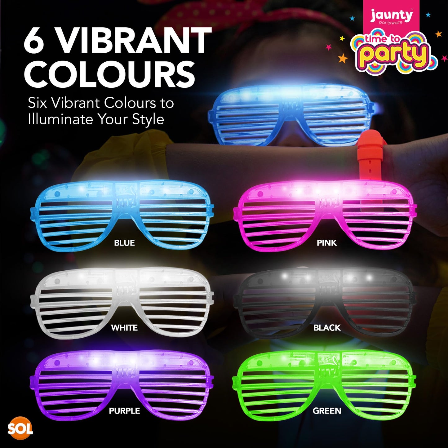 Multicolour Flashing Glasses – Light Up Your Celebration!