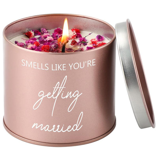 Bride & Groom Scented Candle – Engagement & Wedding Gift