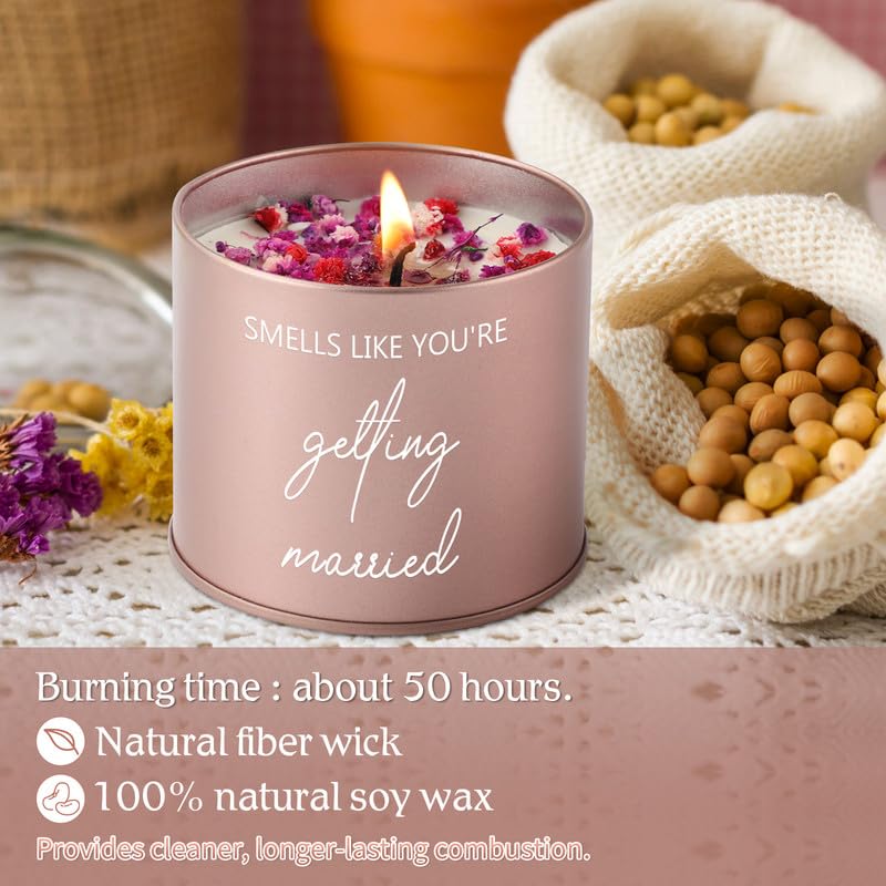 Bride & Groom Scented Candle – Engagement & Wedding Gift