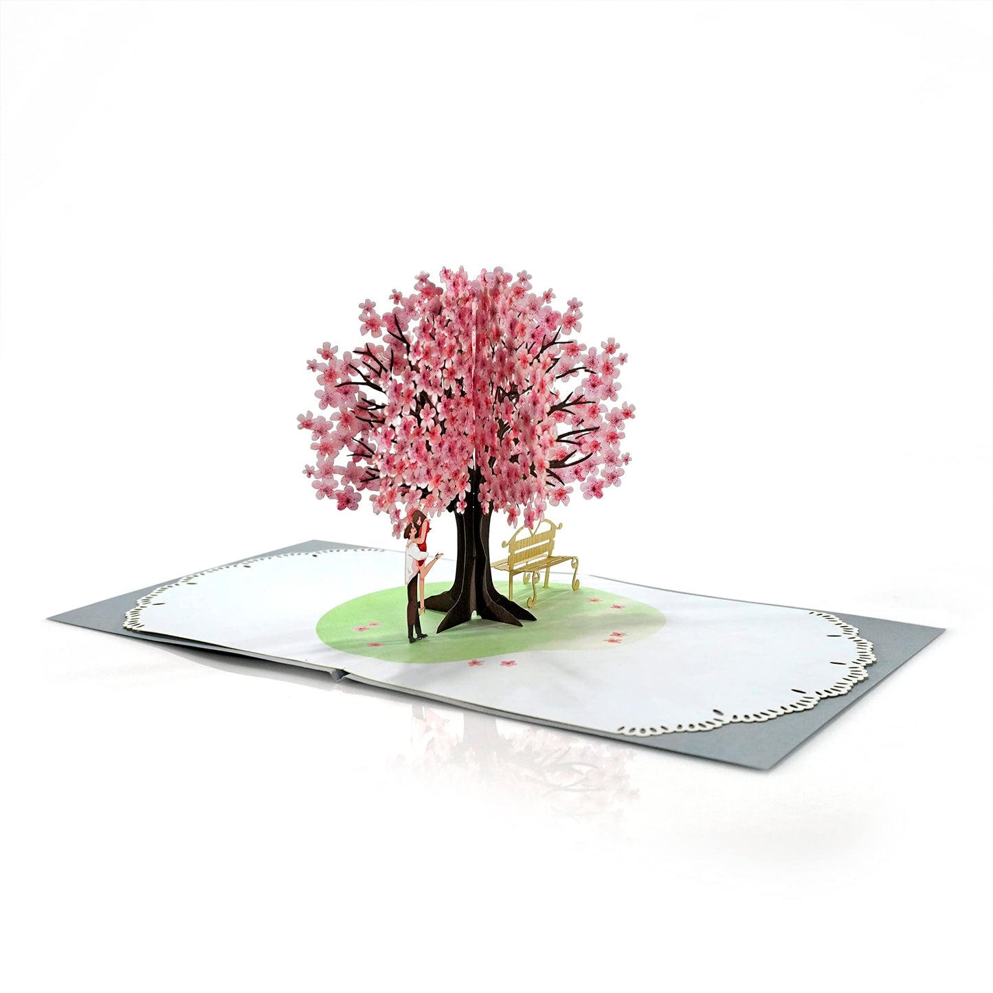 3D Cherry Couple Card – Perfect for Brides, Weddings & Special Occasions