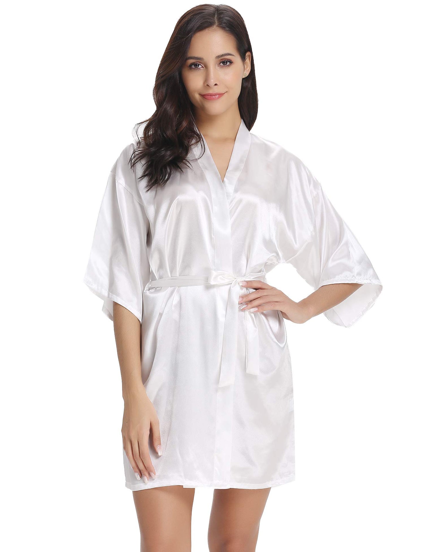 Luxury White Bridal Party Kimono – Perfect for Your Wedding Morning