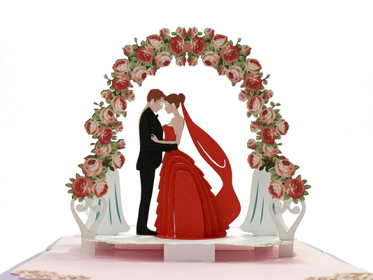 Romantic Gate Pop-Up Card – Perfect for Weddings & Anniversaries