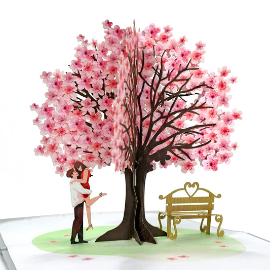 3D Cherry Couple Card – Perfect for Brides, Weddings & Special Occasions