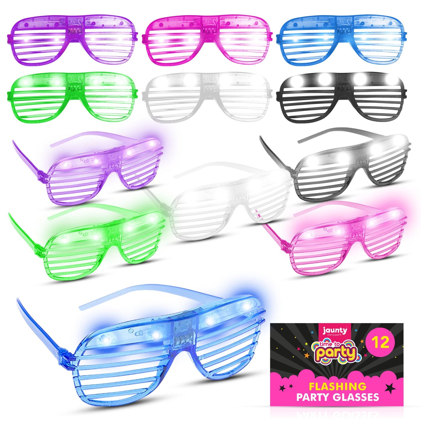 Multicolour Flashing Glasses – Light Up Your Celebration!