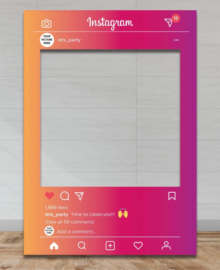Fully Customised Social Media Frame